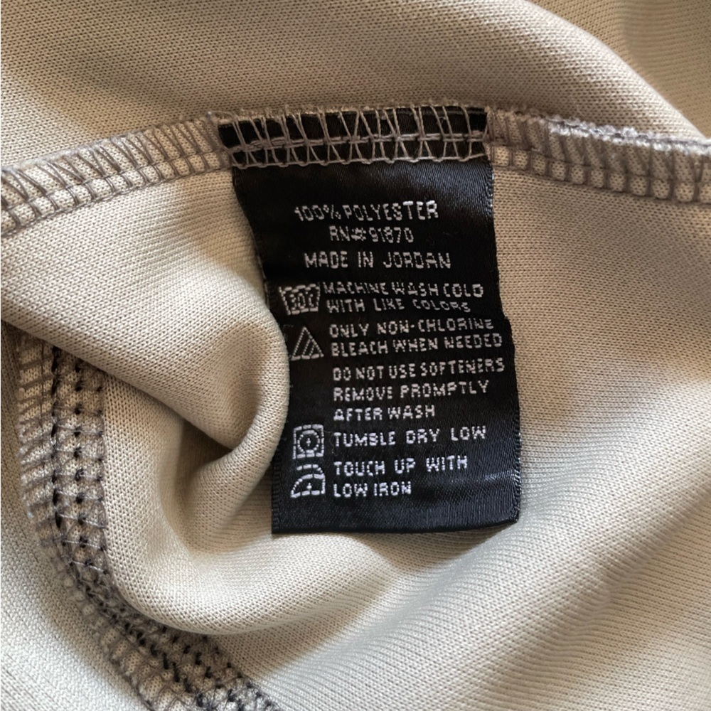 Pebble Beach Performance Gray Green Quarter 1/4 Zip Jacket Long Sleeve Large - Picture 4 of 4